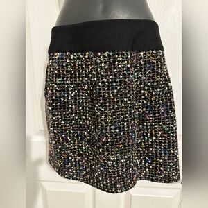 Forever 21 Black and White Embellished Bubble Mini Skirt